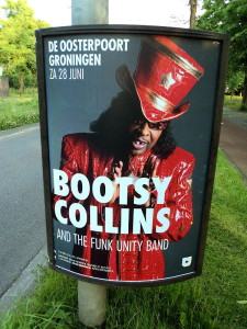 Bootsy Collins met zwarte tand